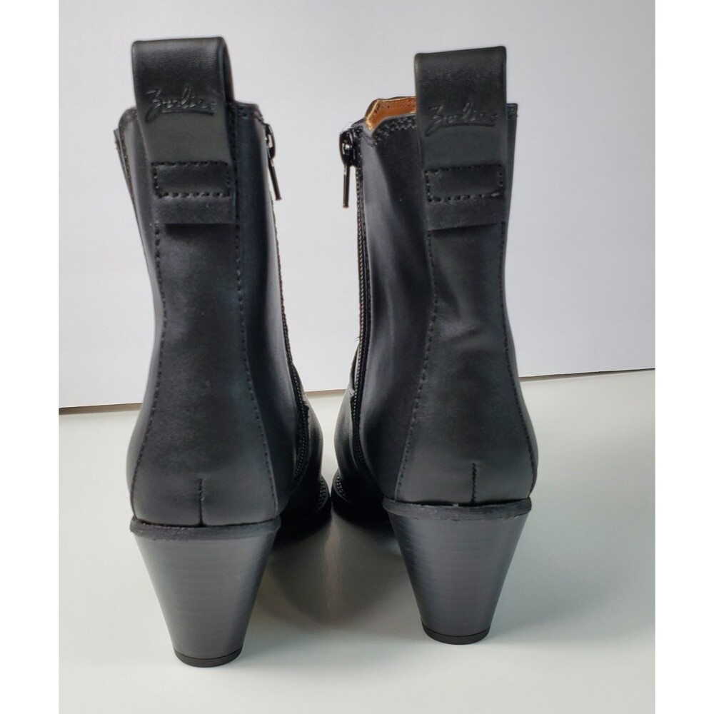 Zodiac Raylin Women's Western Boot 7 Black Pointed Silver Accent Toe - Picture 6 of 9